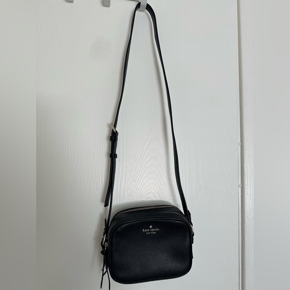 Black Leather Crossbody Bag